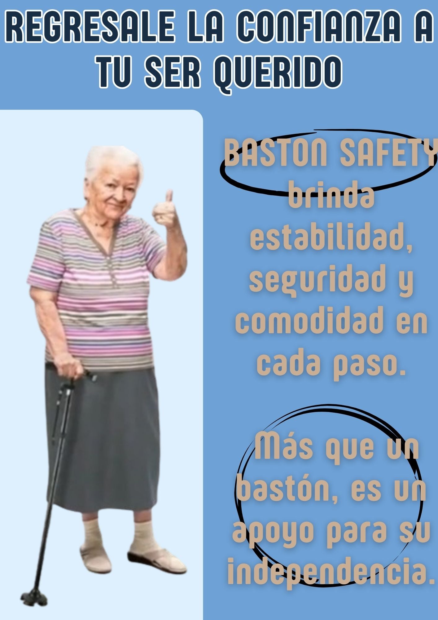 Bastón Safety- Regala Seguridad